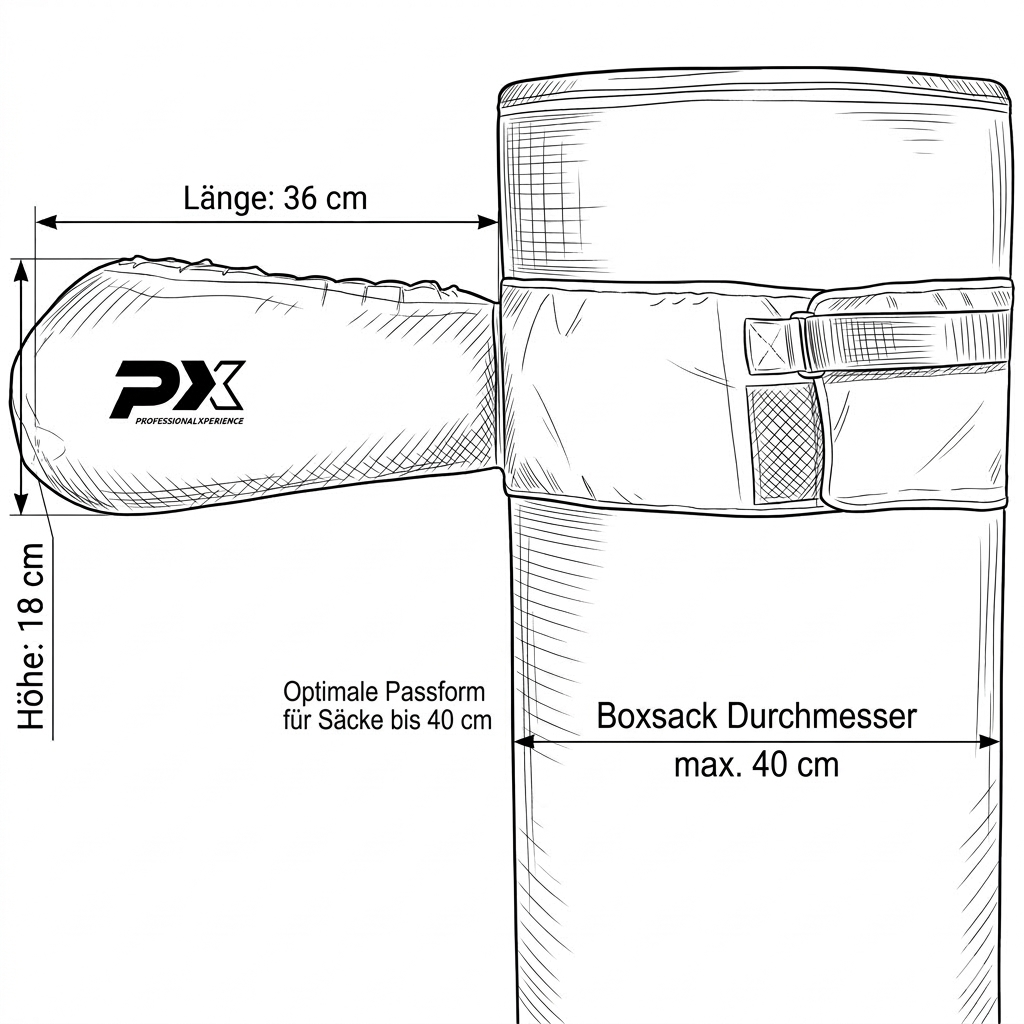 PX Doppel-Schlagmitt für Boxsäcke