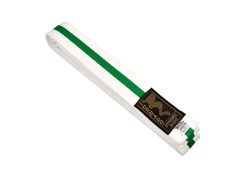 Budogürtel weiß-grün 220 cm