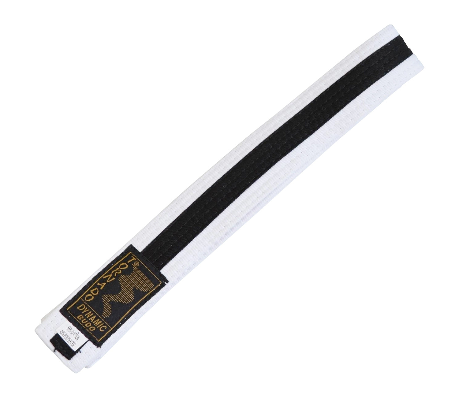 Budogürtel weiß-schwarz 220 cm