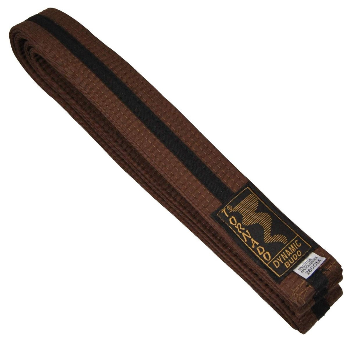 Budogürtel braun-schwarz 260 cm