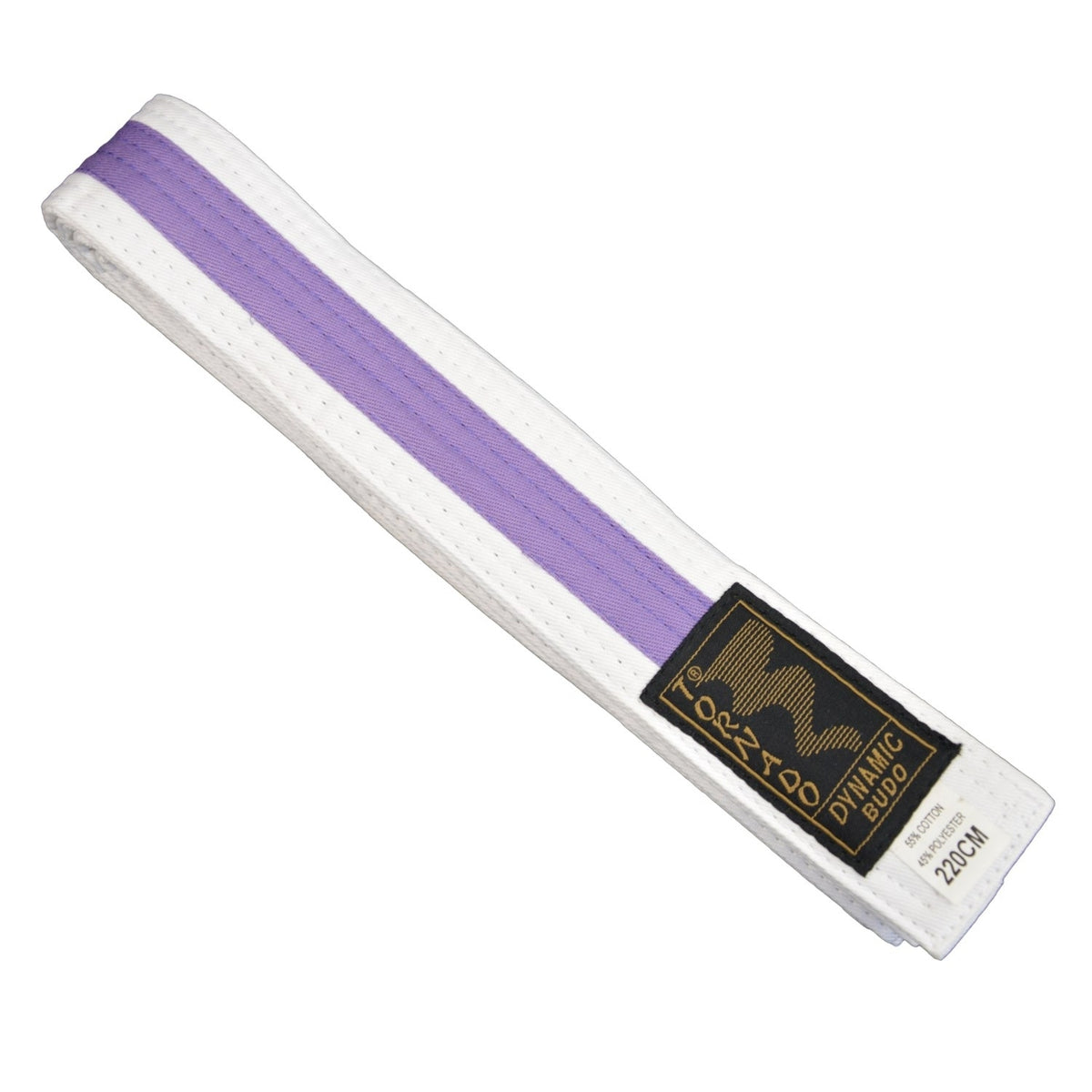 Budogürtel weiß-violett 280 cm
