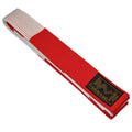 Großmeister-Gürtel Rot-weiß 350 cm/5cm