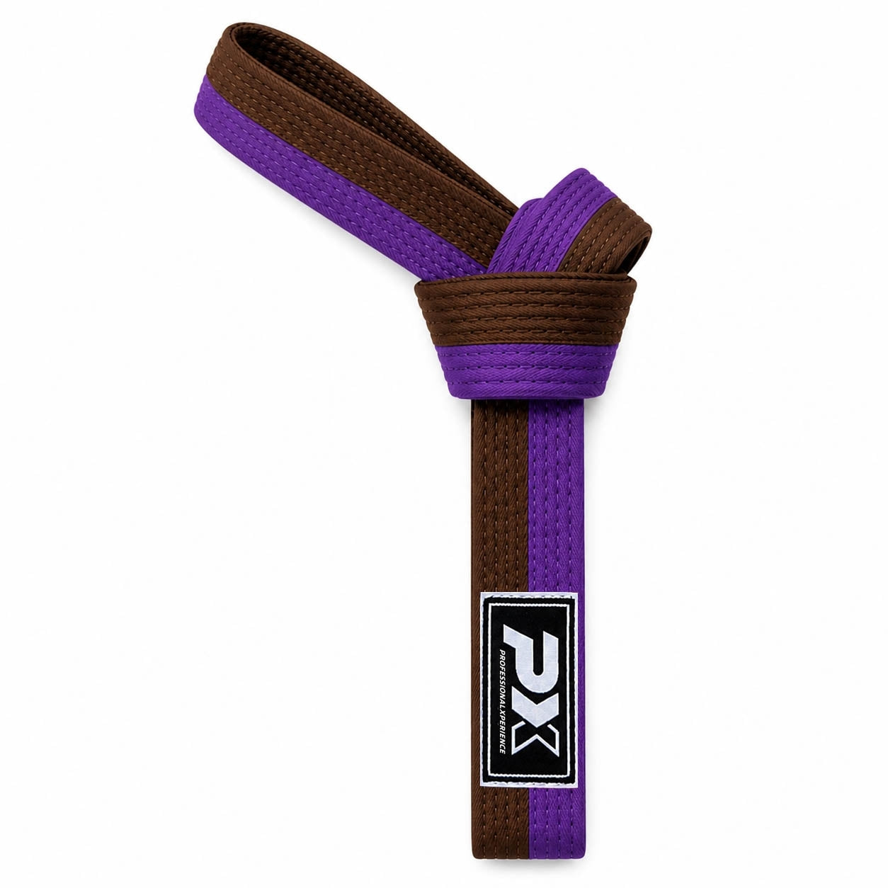 Budogürtel braun-violett mittig geteilt 220cm