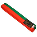Budogürtel orange-grün mittig geteilt 240 cm