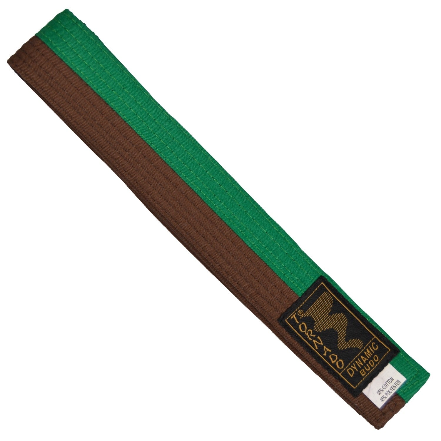 Budogürtel grün-braun mittig geteilt, 280 cm