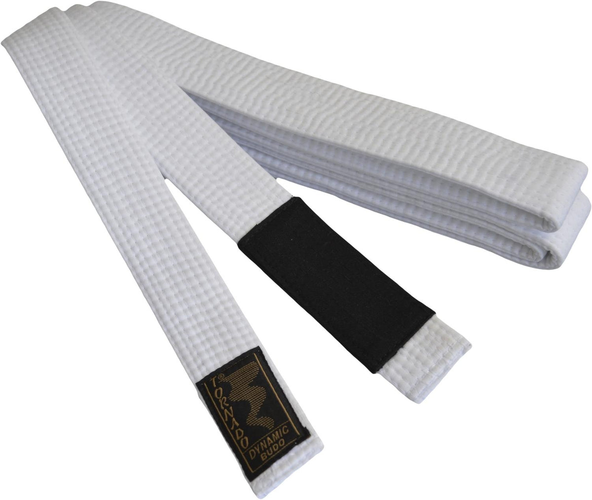 Kinder BJJ Gürtel weiß m. Bar 220 cm