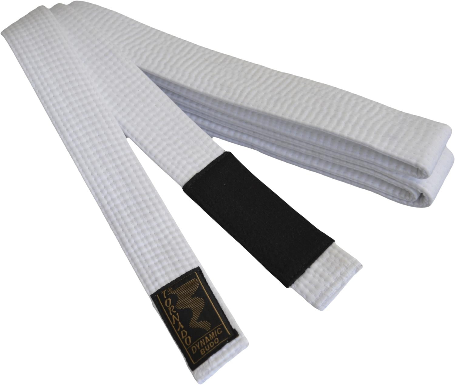 Kinder BJJ Gürtel weiß m. Bar 220 cm