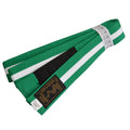 Kinder BJJ Gürtel grün-weiß m. Bar 240 cm
