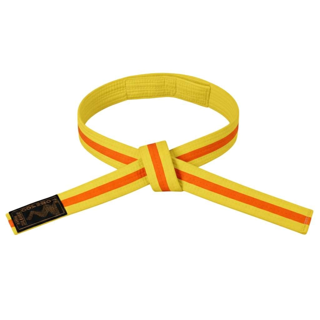 Kinder-Klettgürtel 2-farbig gelb-orange