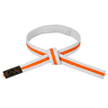 Kinder-Klettgürtel 2-farbig weiß-orange