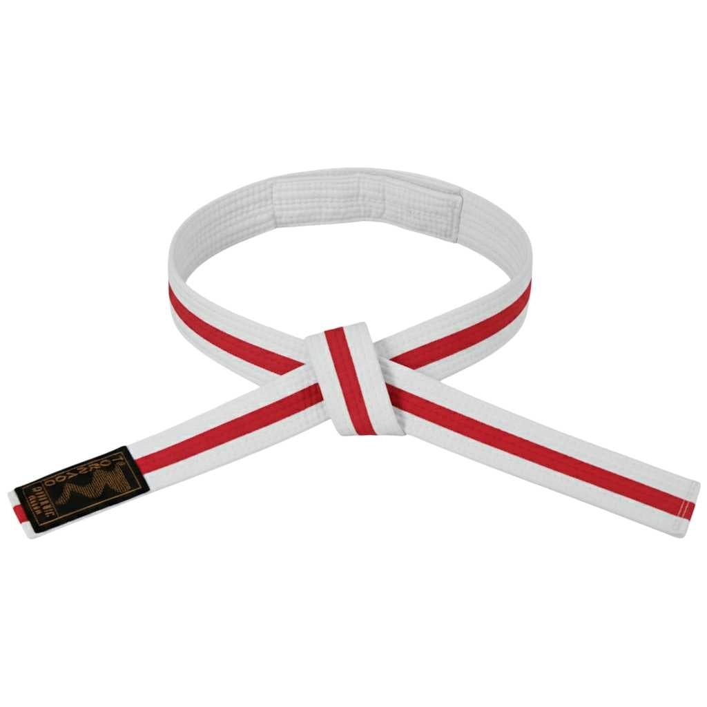 Kinder-Klettgürtel 2-farbig weiß-rot