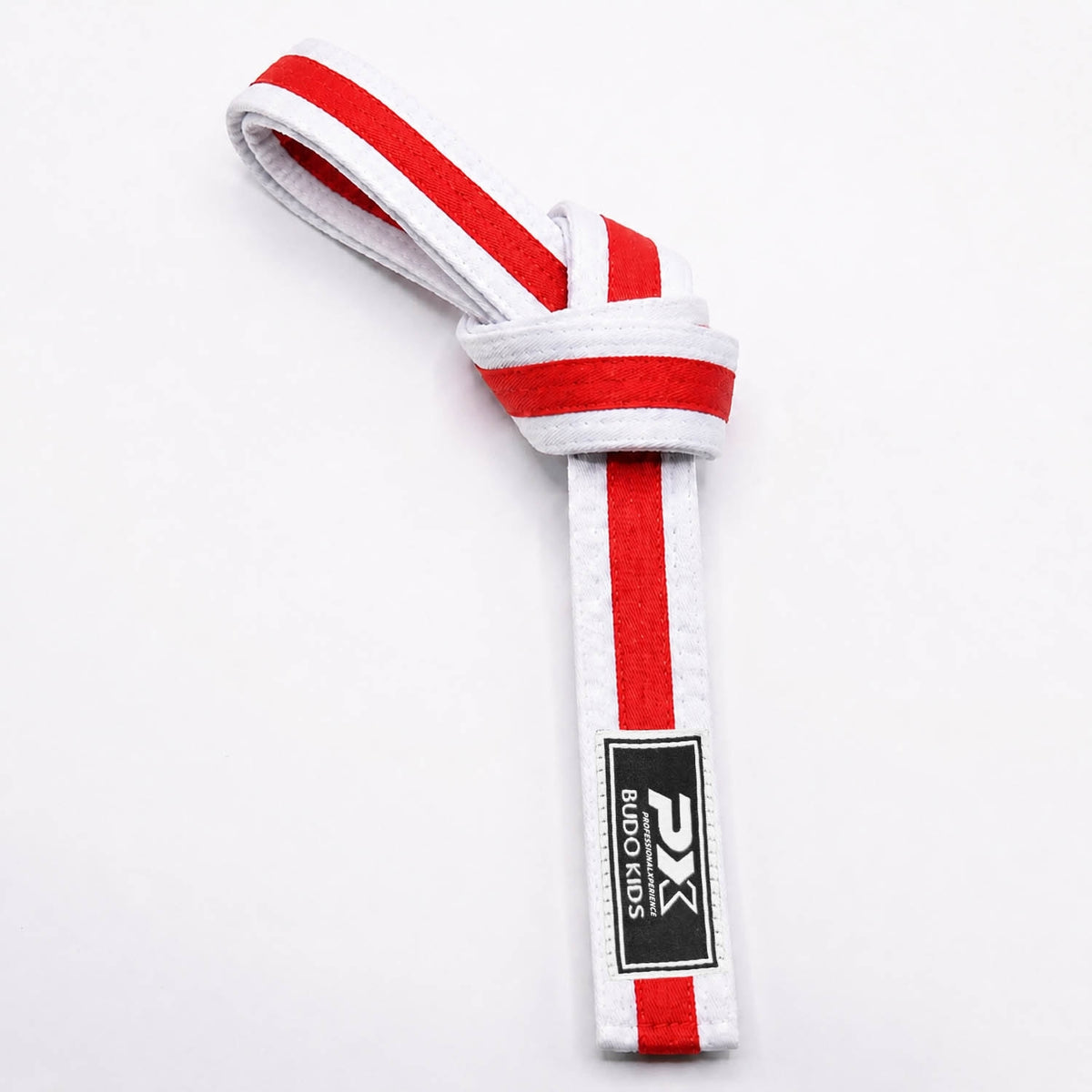 PX Budo Kids Softbelt, weiß-rot 200cm