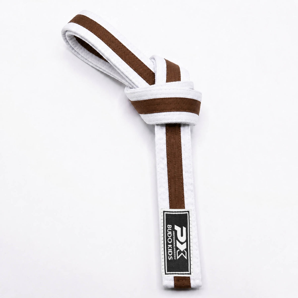 PX Budo Kids Softbelt, weiß-braun 220cm