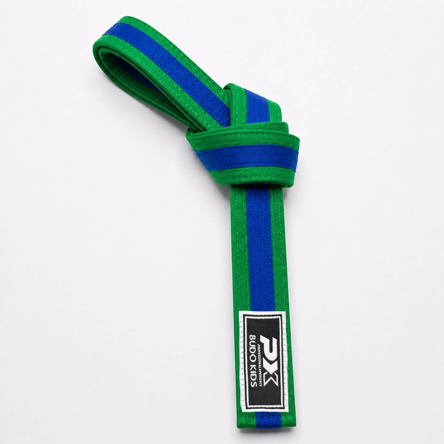 PX Budo Kids Softbelt, grün-blau 240cm