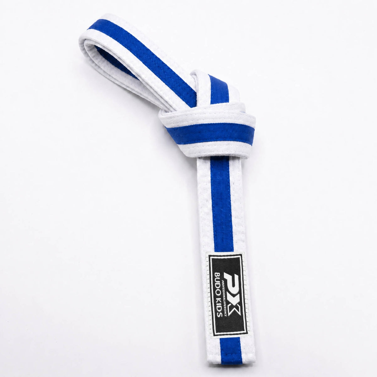 PX Budo Kids Softbelt, weiß-blau 260cm