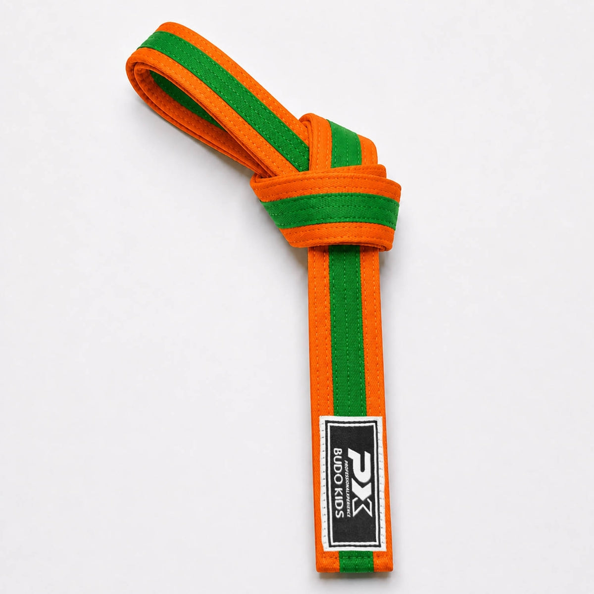 PX Budo Kids Softbelt, orange-grün 280cm