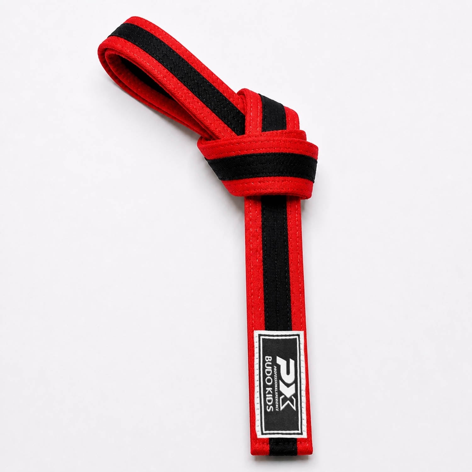 PX Budo Kids Softbelt, rot-schwarz 280cm