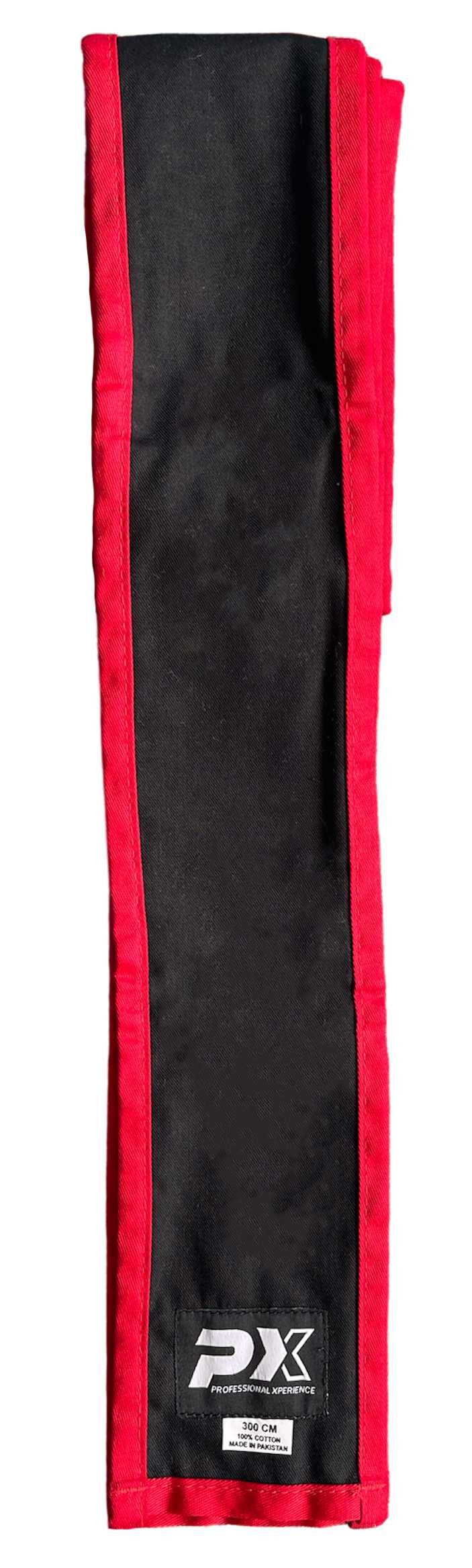 Kung-Fu Schärpe Baumwolle schwarz-rot
