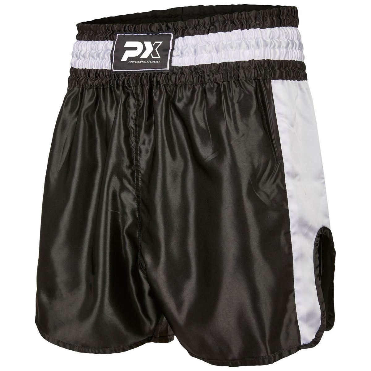 PX Thai Shorts, "Contender" schw-weiß XXS