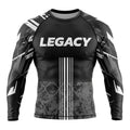 LEGACY X Rashguard langarm schwarz-grau L