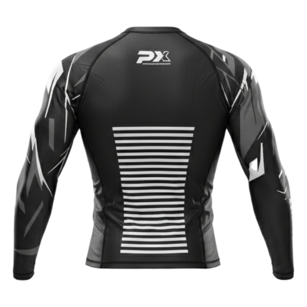 LEGACY X Rashguard langarm schwarz-grau M