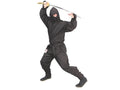 Ninja-Anzug schwarz 6-teilig Gr 200