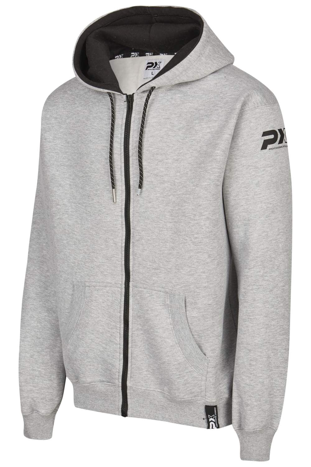 PX Zip Hoodie grau schwarz, Gr. 128