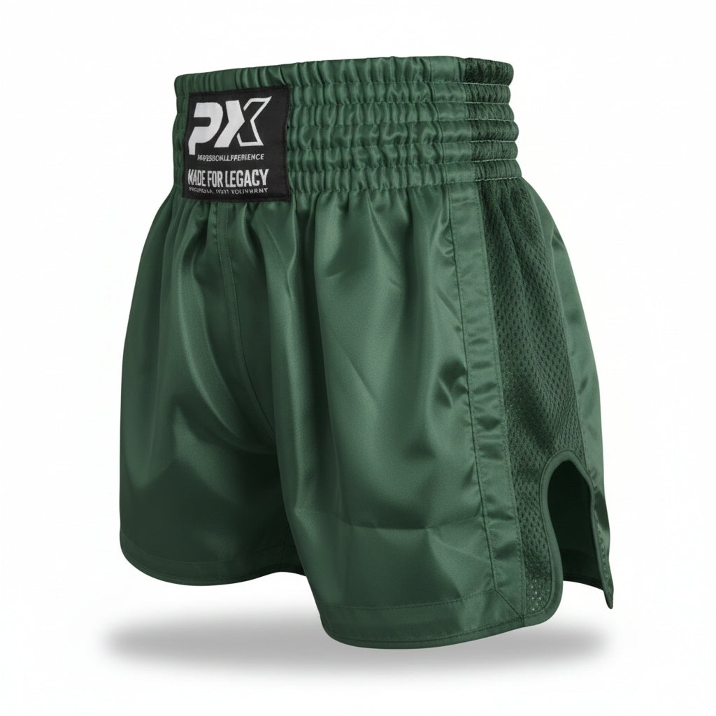 PX Legacy Thai Shorts , Mesh, dunkelgrün XXL