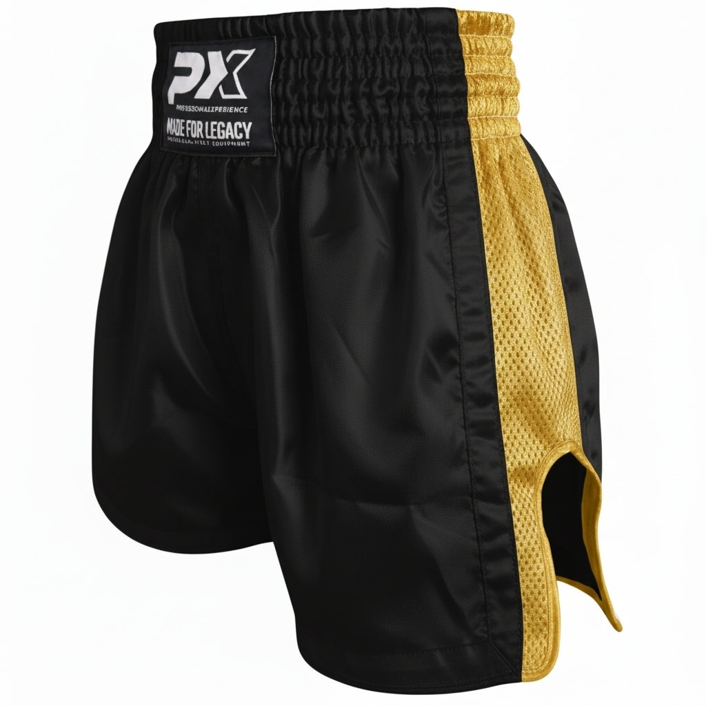 PX Legacy Thai Shorts , Mesh, schwarz-gold S