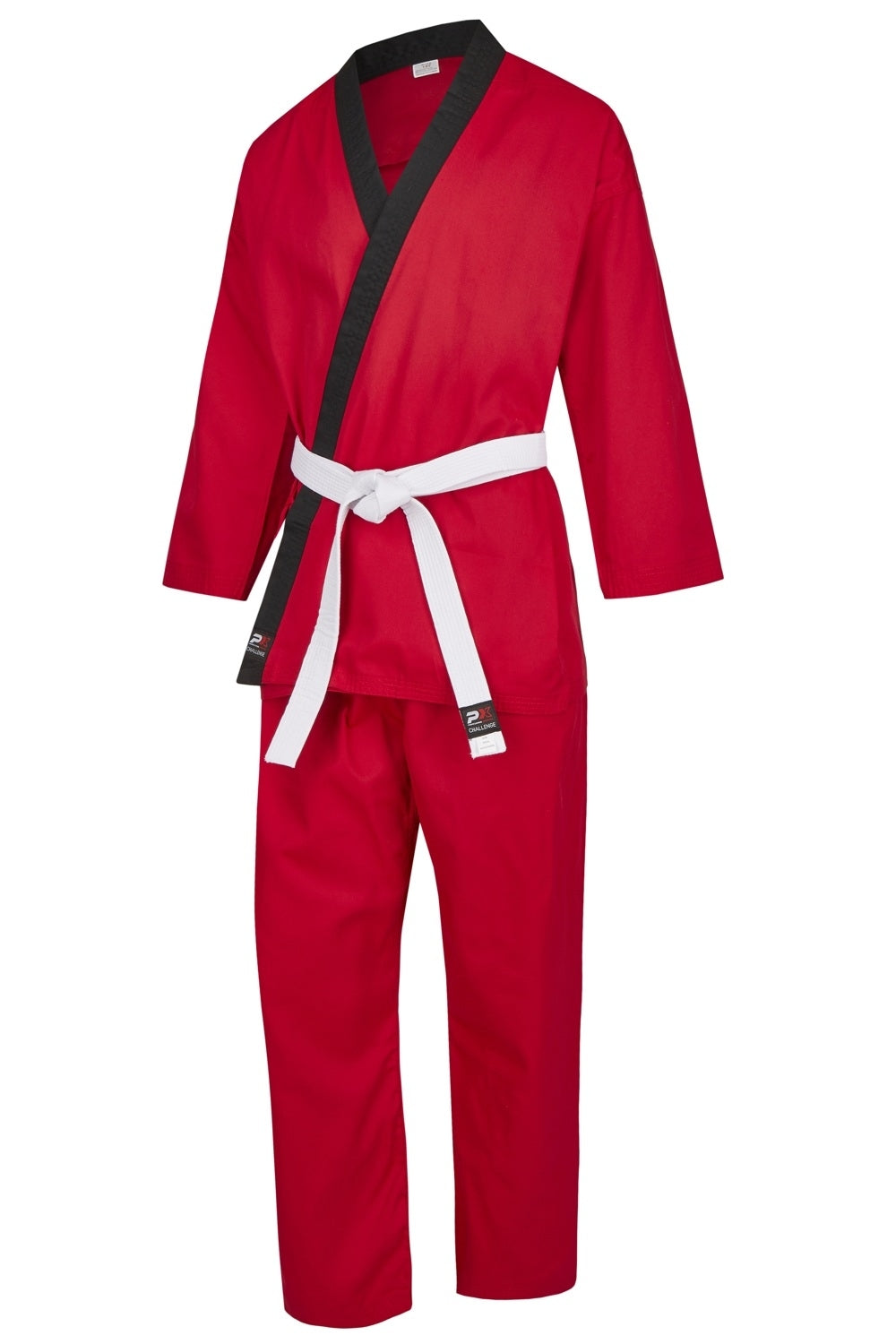PX CHALLENGE Karategi rot-schwarz Gr. 120
