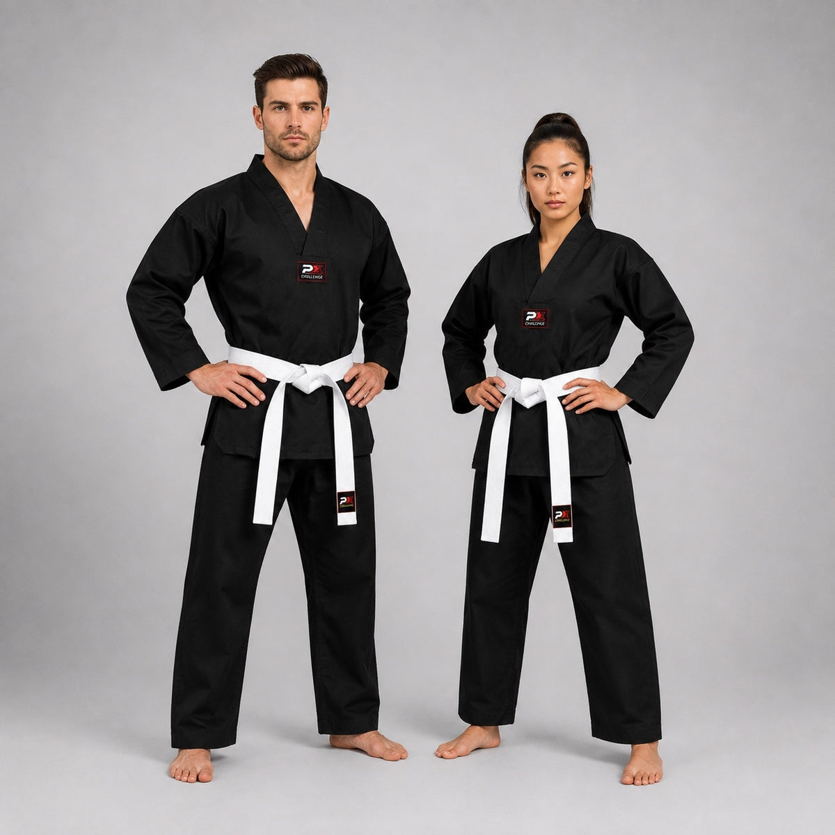 PX CHALLENGE V-Revers Uniform Anzug schwarz
