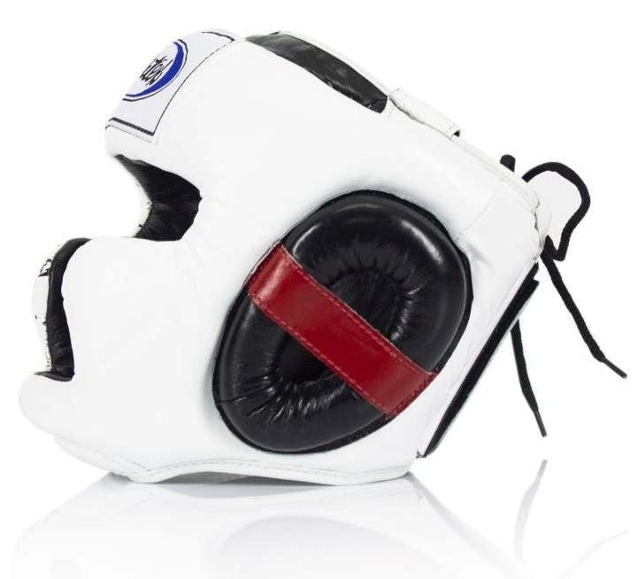 FAIRTEX HG10 Super Sparring Kopfschutz weiß L