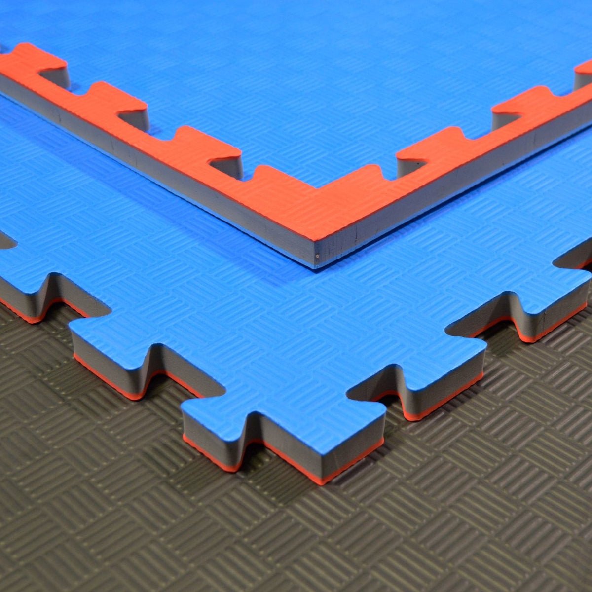 Kampfsportmatten rot/ blau 100x100x2cm