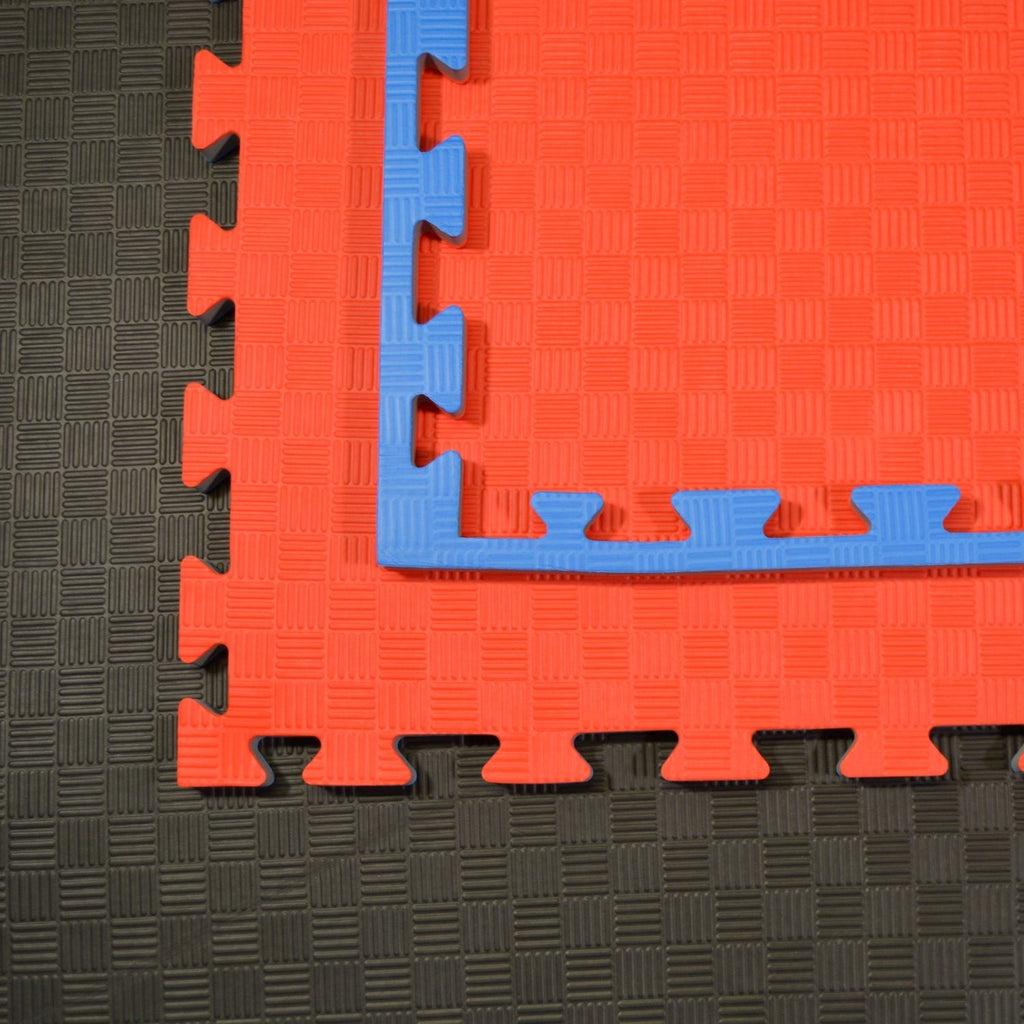 Kampfsportmatten rot/ blau 100x100x2cm