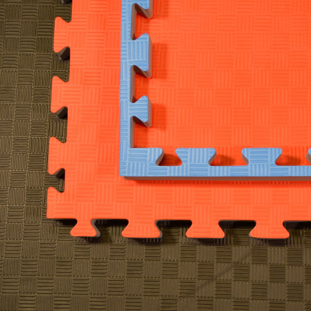 Kampfsportmatten Wendematte rot/ blau 100x100x4cm