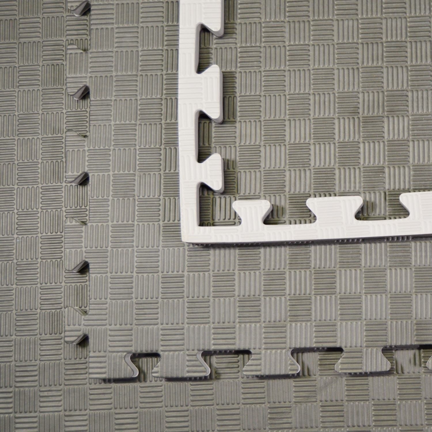 Kampfsportmatten schwarz / grau 100x100x2cm