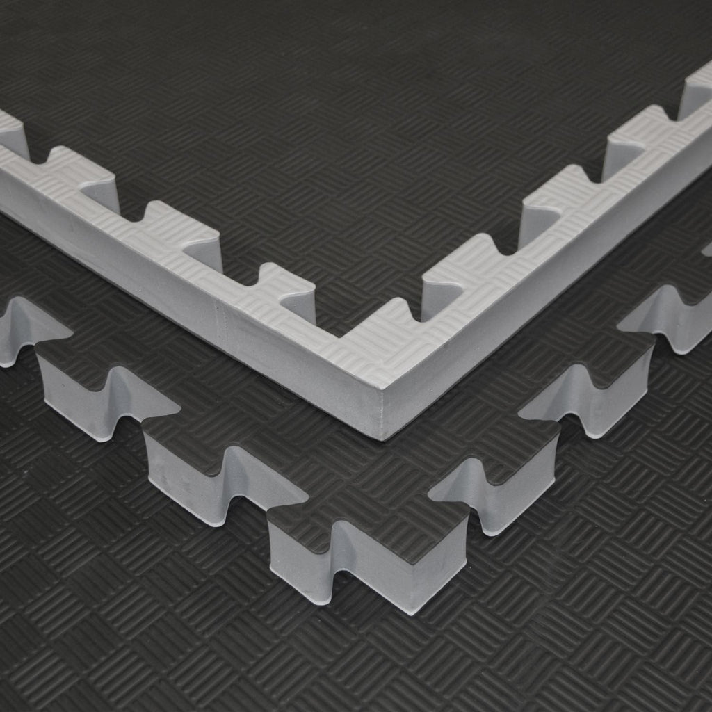 Kampfsportmatten Wendematte grau / schwarz 100x100x4cm