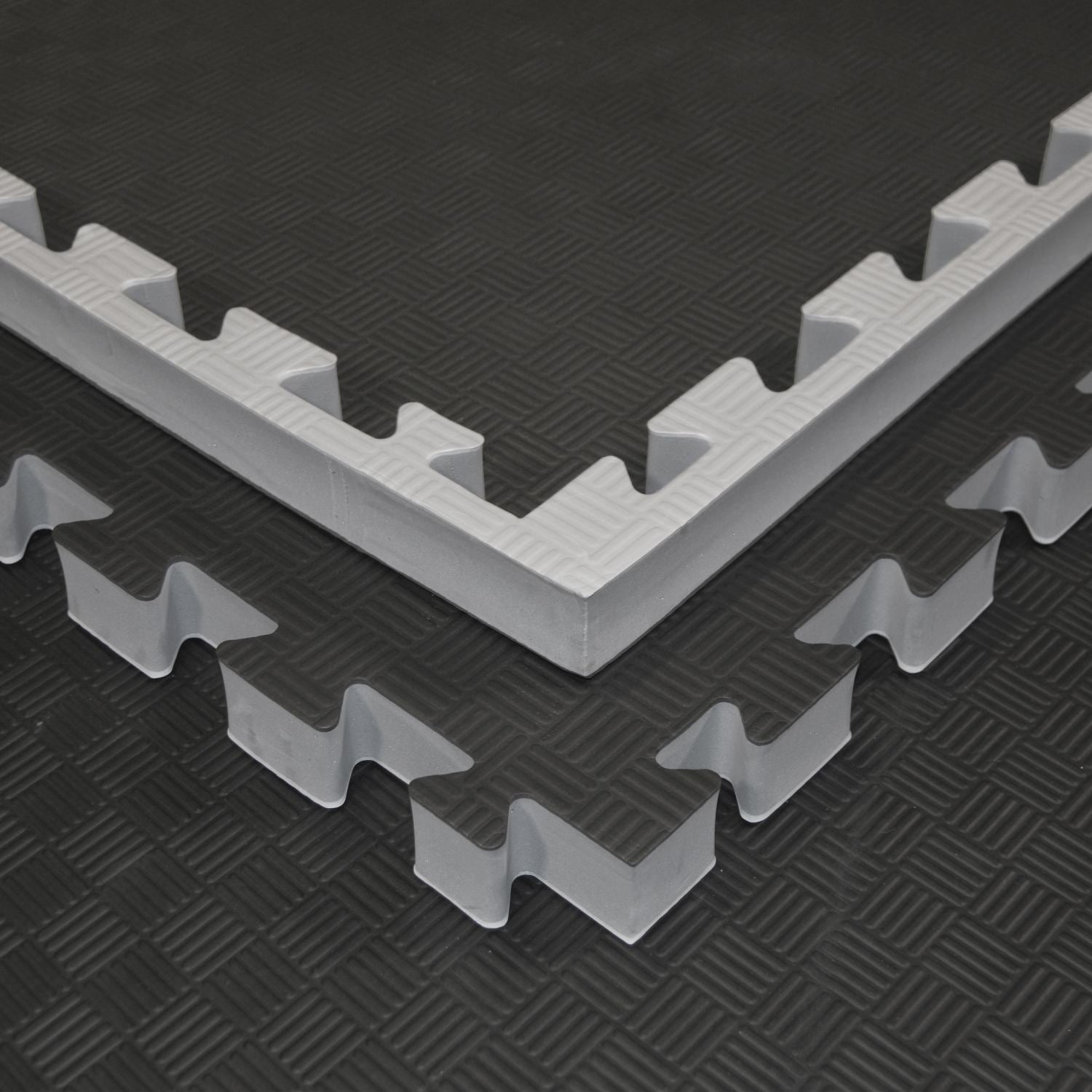 Kampfsportmatten Wendematte grau / schwarz 100x100x4cm