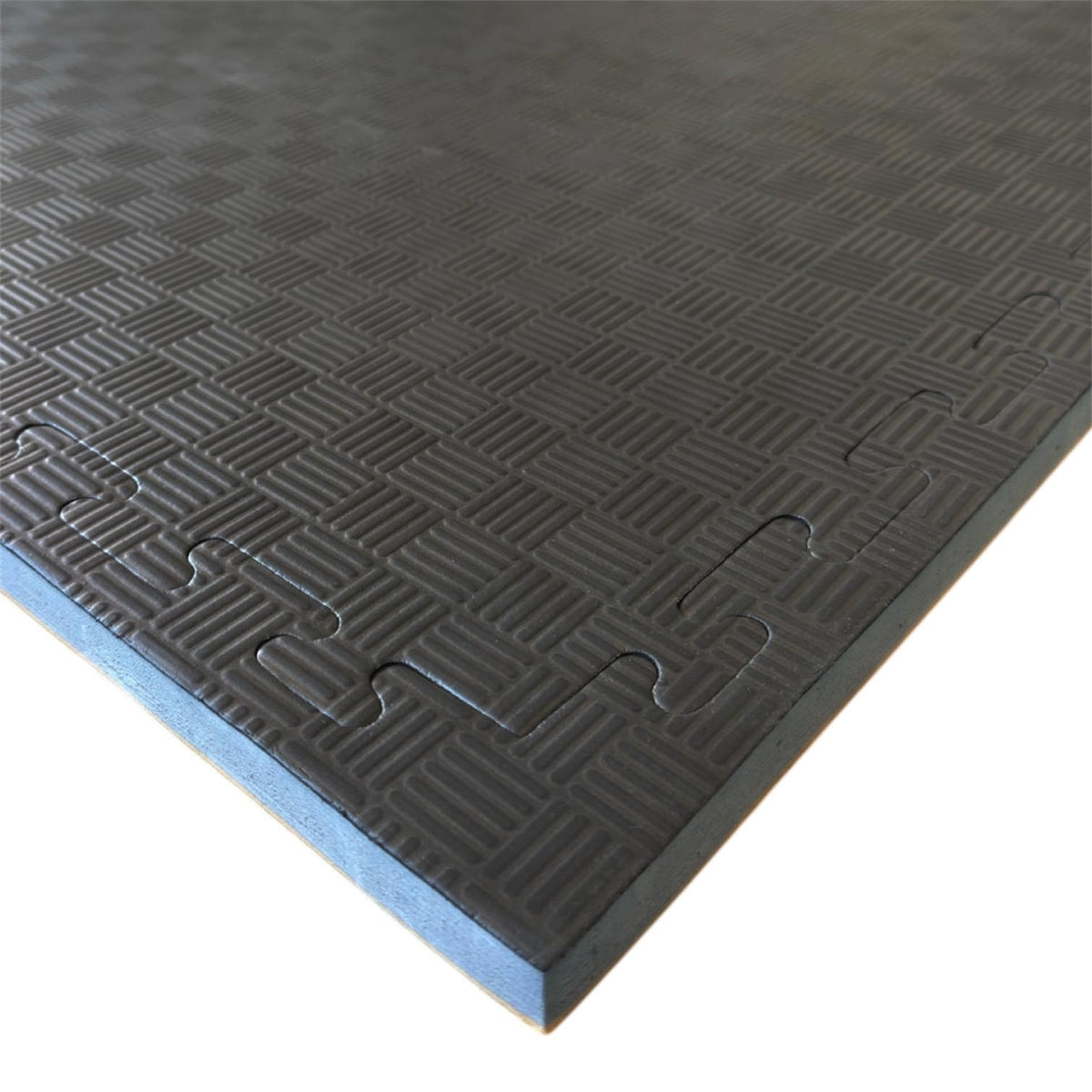 Kampfsportmatten Holzoptik/ schwarz 100 x 100 x 2,5cm