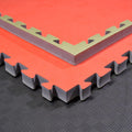 Kampfsportmatten Wendematte rot/ grün 100x100x4cm