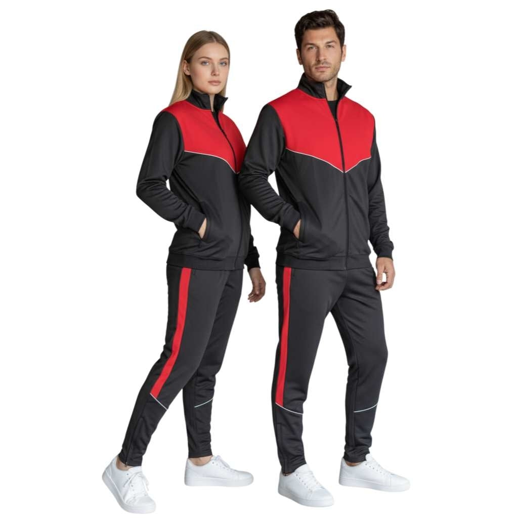 RY6402 Evans Tracksuit Black 02/Red 60 M