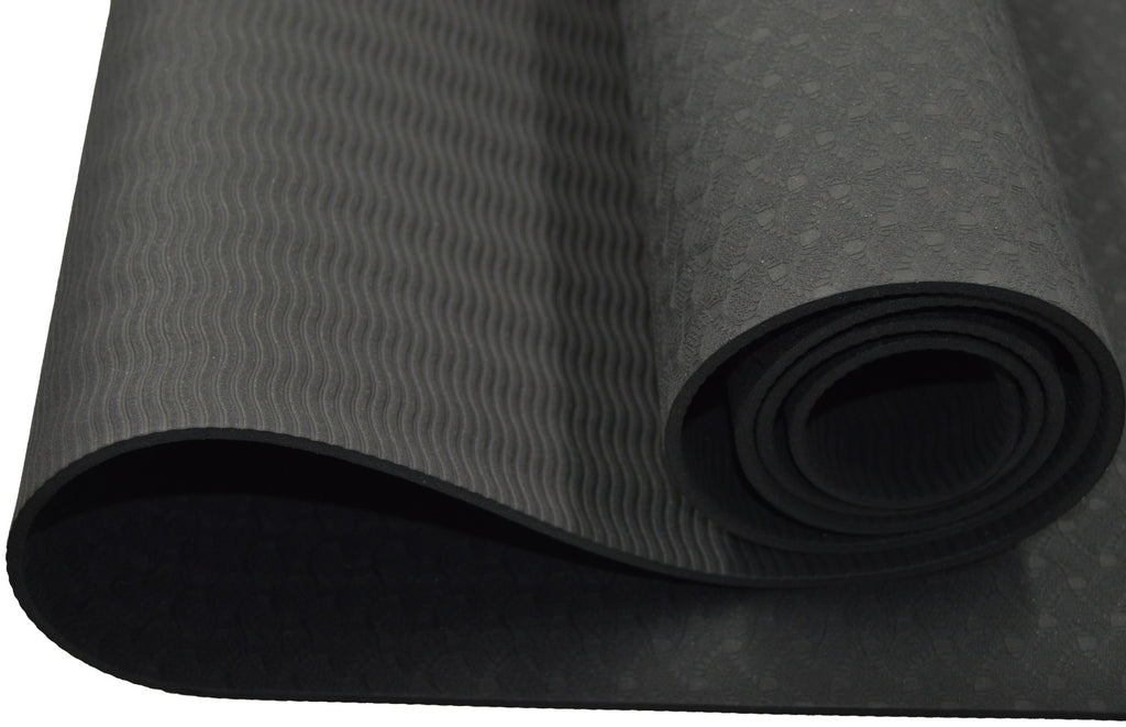 Yoga Matte schwarz 183 x 61 x 0,4cm