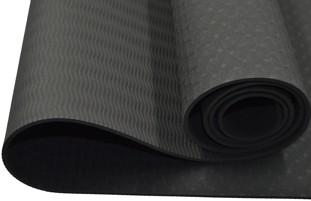Yoga Matte schwarz 183 x 61 x 0,4cm